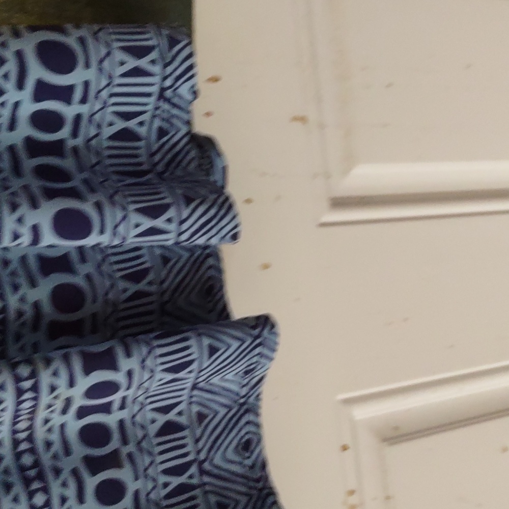 Blue Geometric Pattern Dress - Picture 5 of 5